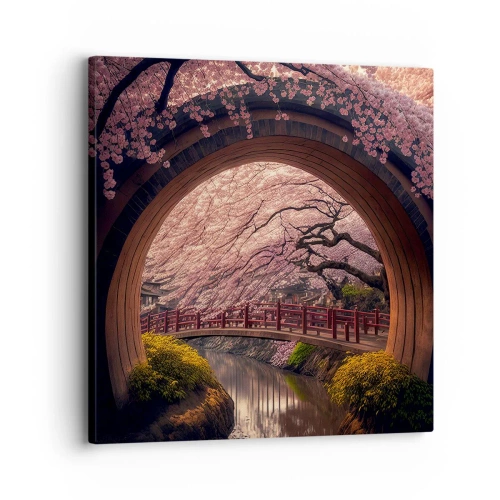Tablou pe pânză - Primăvara japoneză - 30x30 cm