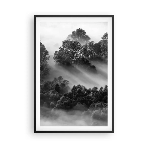Poster în ramă neagră - Trezindu-se din somn - 61x91 cm
