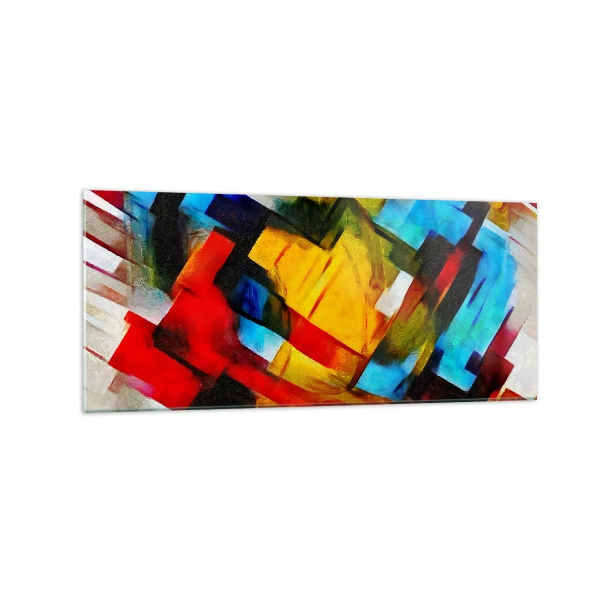 Tablou pe sticlă - Sandviș multicolor - 120x50 cm