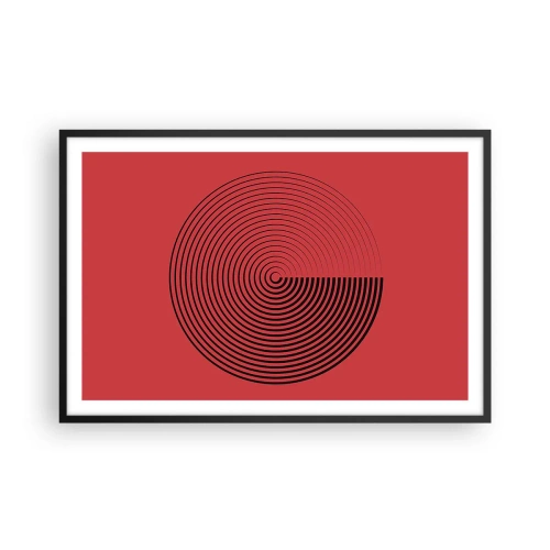 Poster în ramă neagră - Mișcare circulară - 91x61 cm