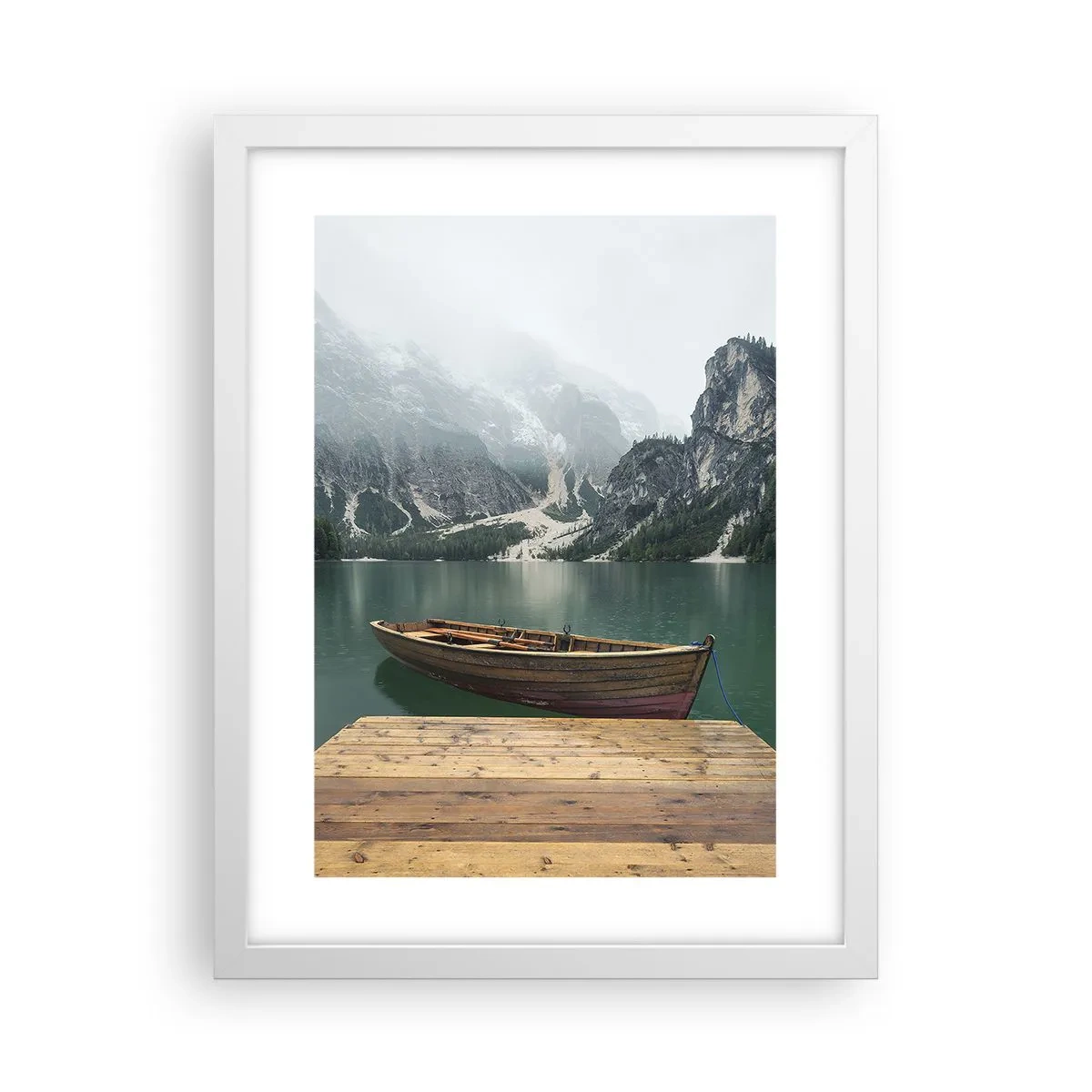 Poster în ramă albă - Și frunțile mândre - 30x40 cm