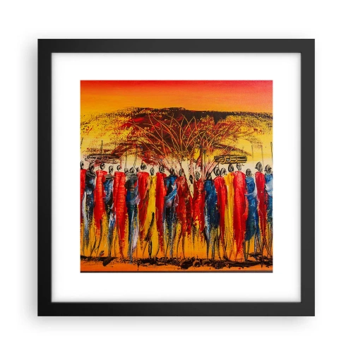 Poster în ramă neagră - Acolo, acolo, acolo, acolo se duc - 30x30 cm