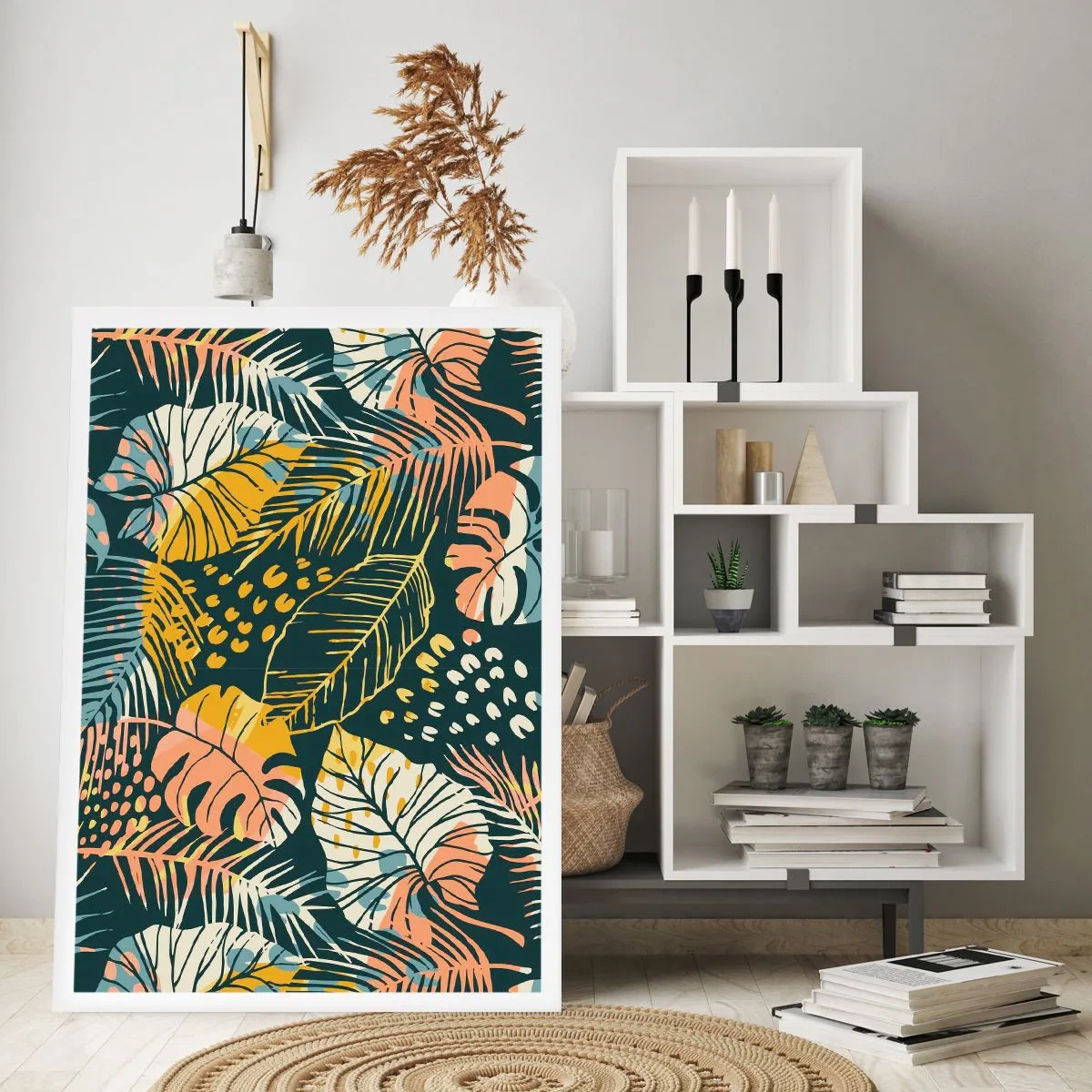 Poster - Fantezie cu frunze - 61x91 cm
