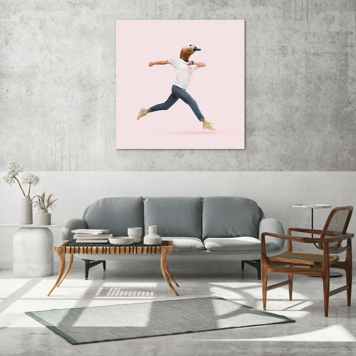 Tablou pe sticlă - Un strop de absurditate - 30x30 cm