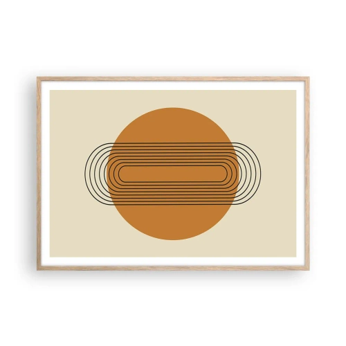 Poster în ramă de stejar deschis - Planul perfect - 100x70 cm