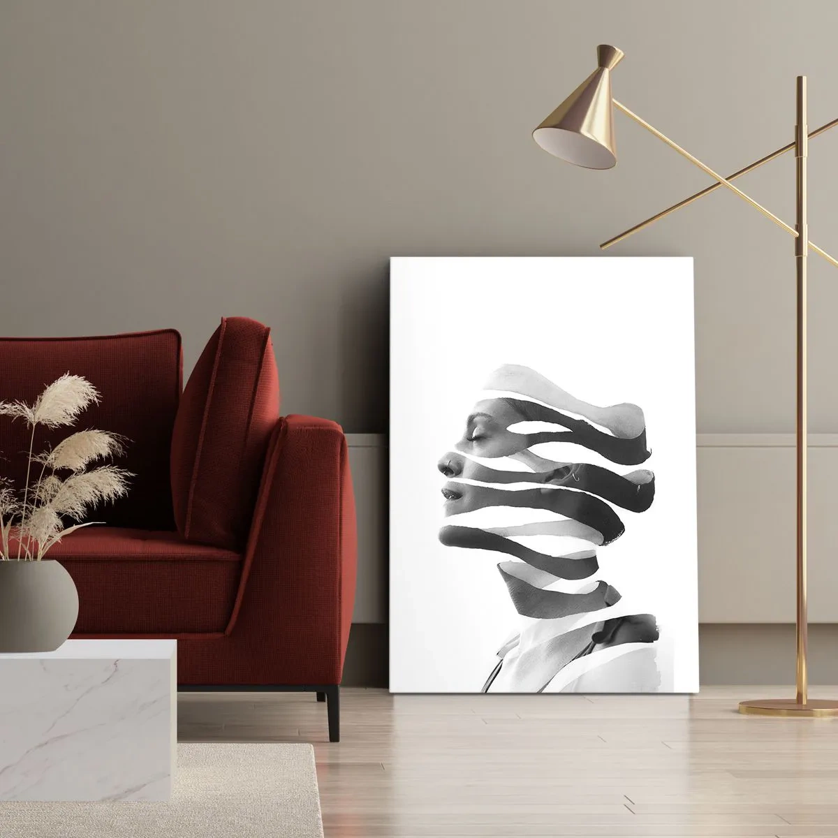 Tablou pe pânză - Un portret suprarealist - 50x70 cm