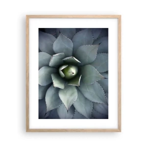 Poster în ramă de stejar deschis - Momește și avertizează - 40x50 cm