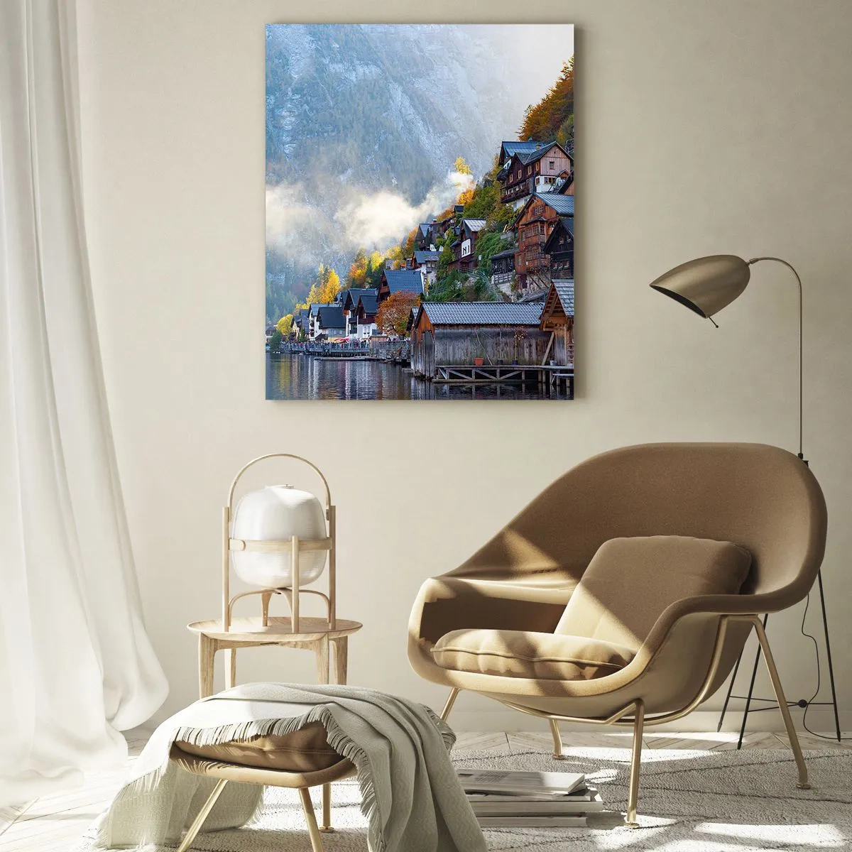Tablou pe sticlă - Atmosferă alpină - 50x70 cm