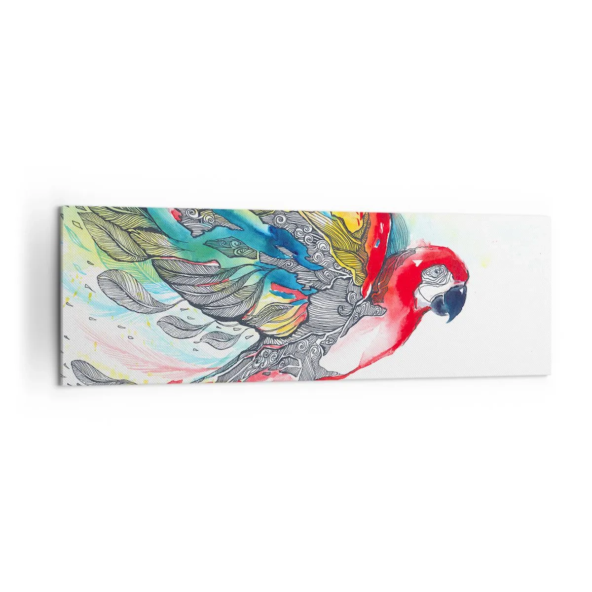 Tablou pe pânză - Trăiește în culori - 160x50 cm