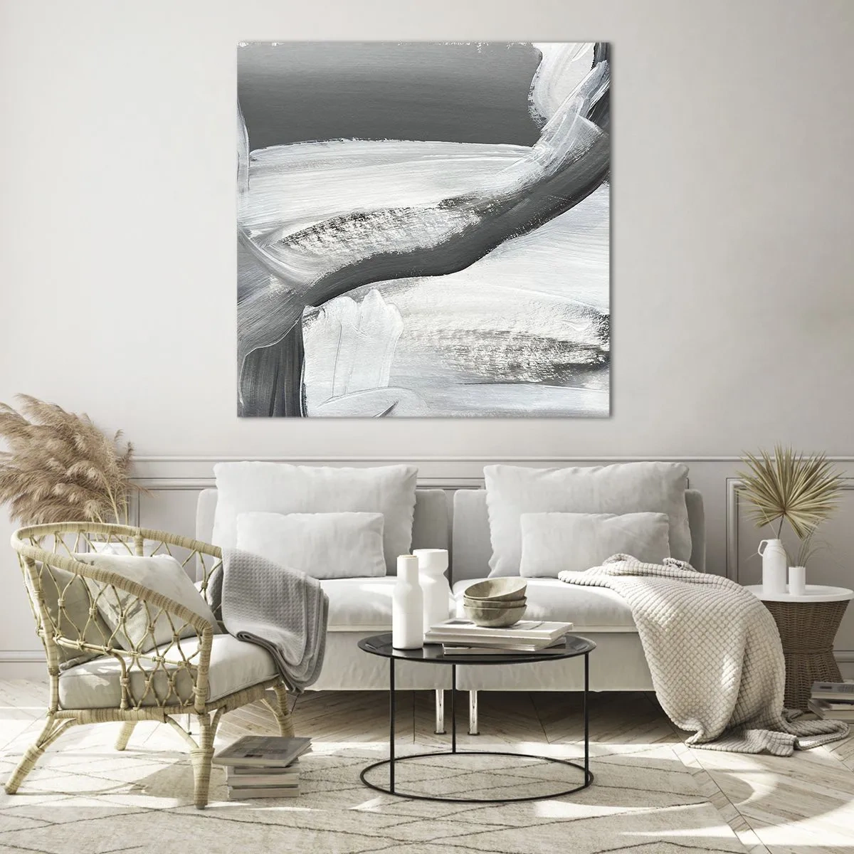 Tablou pe sticlă - Cu o mișcare decisivă - 60x60 cm