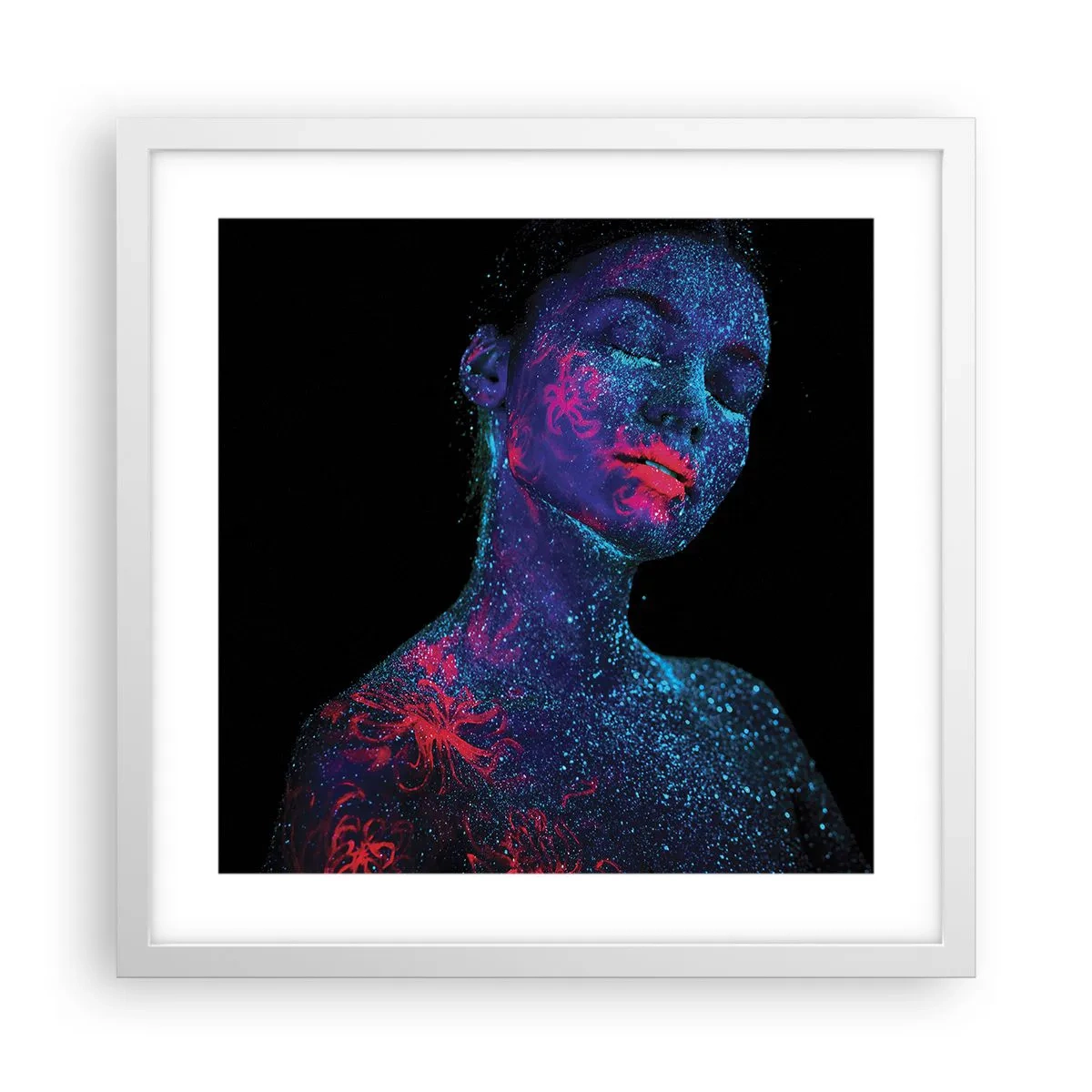 Poster în ramă albă - În praf de stele - 40x40 cm