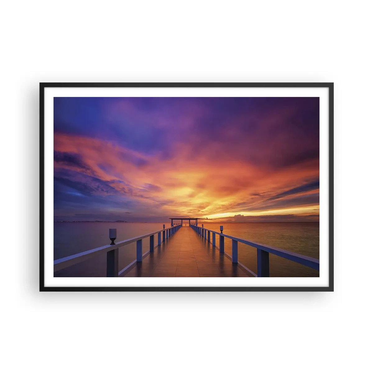 Poster în ramă neagră - Fără sfârșit - 100x70 cm