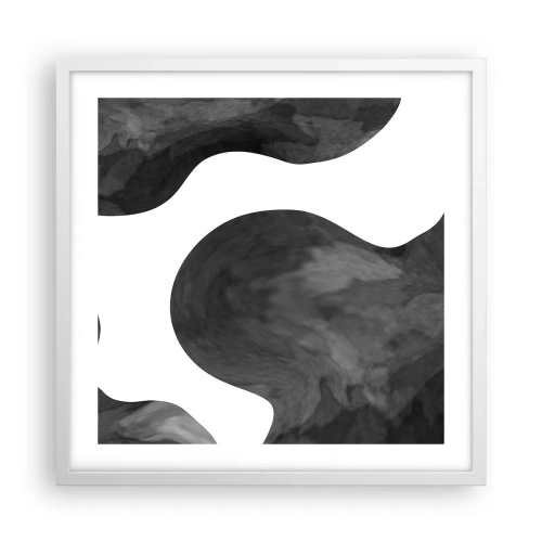 Poster în ramă albă - Calea Lactee - 50x50 cm