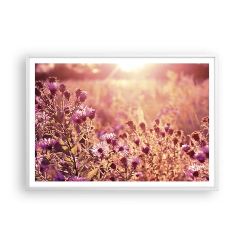 Poster în ramă albă - Înainte ca vara să plece - 100x70 cm