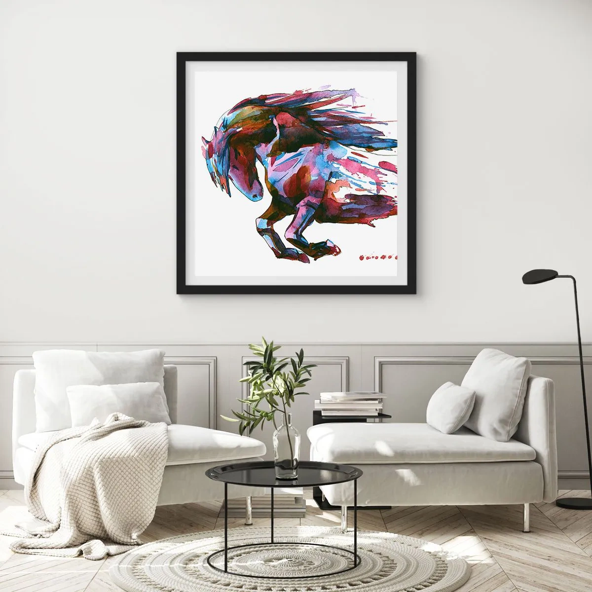 Poster în ramă neagră - În exaltare - 30x30 cm