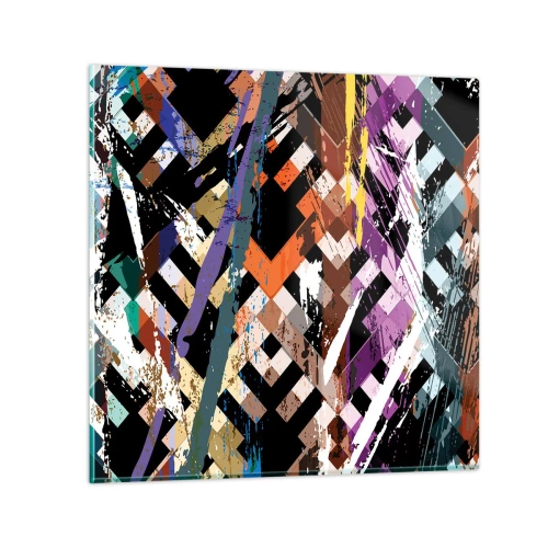 Tablou pe sticlă - La pătrat - 30x30 cm