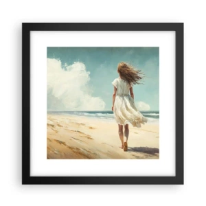 Poster în ramă neagră - Vreau să întâlnesc soarele și vântul - 30x30 cm