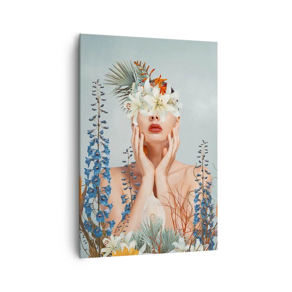 Tablou pe pânză - Femeia floare - 70x100 cm