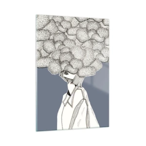 Tablou pe sticlă - Cu capul în nori - 50x70 cm
