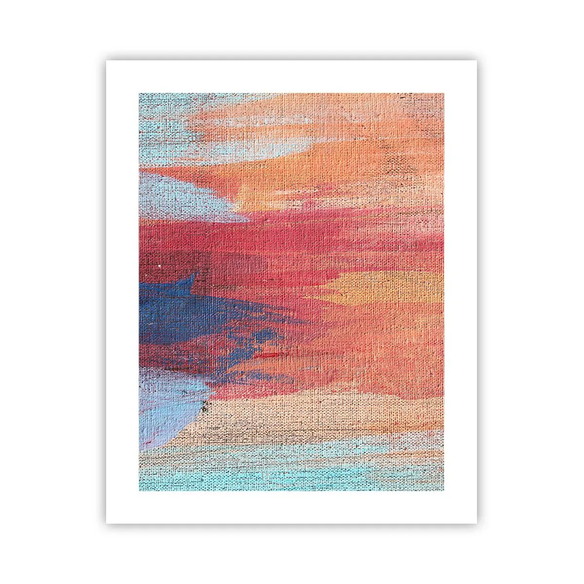 Poster - Plutind prin curcubeu - 40x50 cm