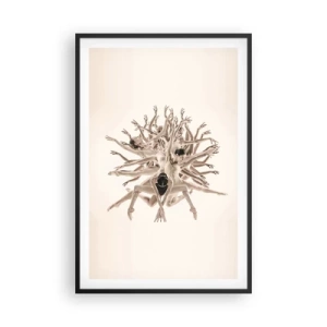 Poster în ramă neagră - Înflorirea în dans - 61x91 cm