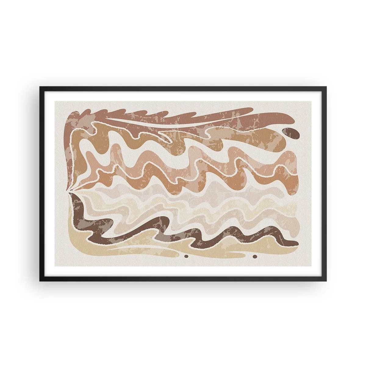 Poster în ramă neagră - Energie bună - emoții bune - 91x61 cm