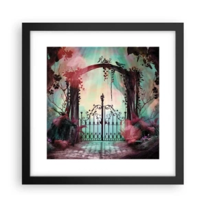 Poster în ramă neagră - Grădina secretă - 30x30 cm