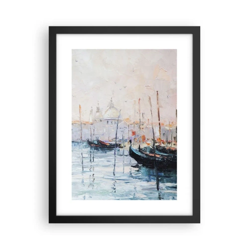 Poster în ramă neagră - În spatele apei, în spatele ceții - 30x40 cm