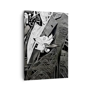 Tablou pe pânză - Doar un om aparent gri - 50x70 cm