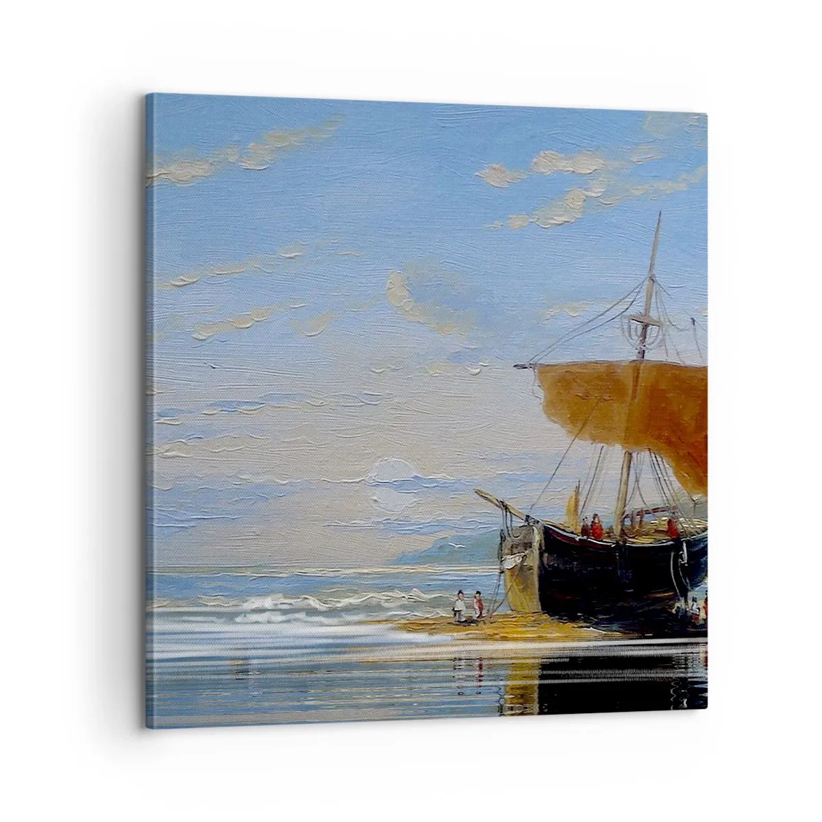 Tablou pe pânză - Apă, pământ, aer - 60x60 cm