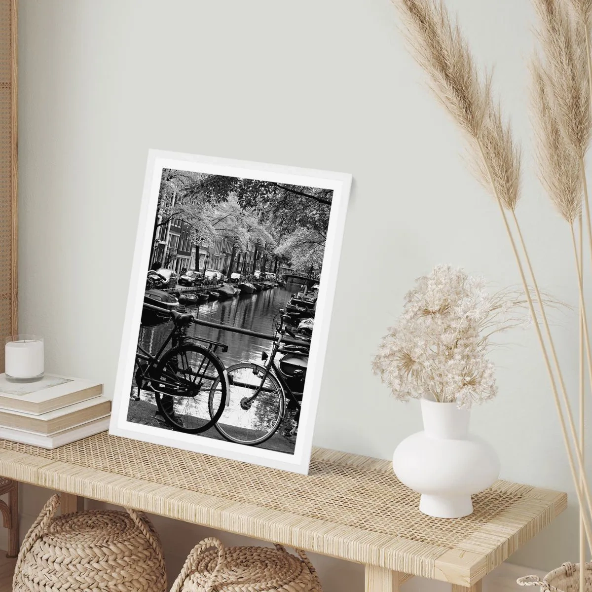 Poster în ramă albă - O perspectivă foarte olandeză - 70x100 cm