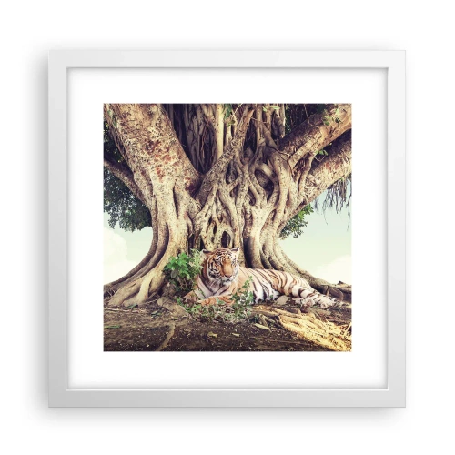 Poster în ramă albă - O perspectivă din Geneză - 30x30 cm