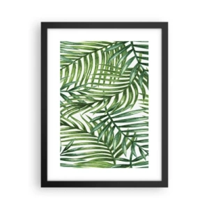 Poster în ramă neagră - Sub bolta verde - 30x40 cm
