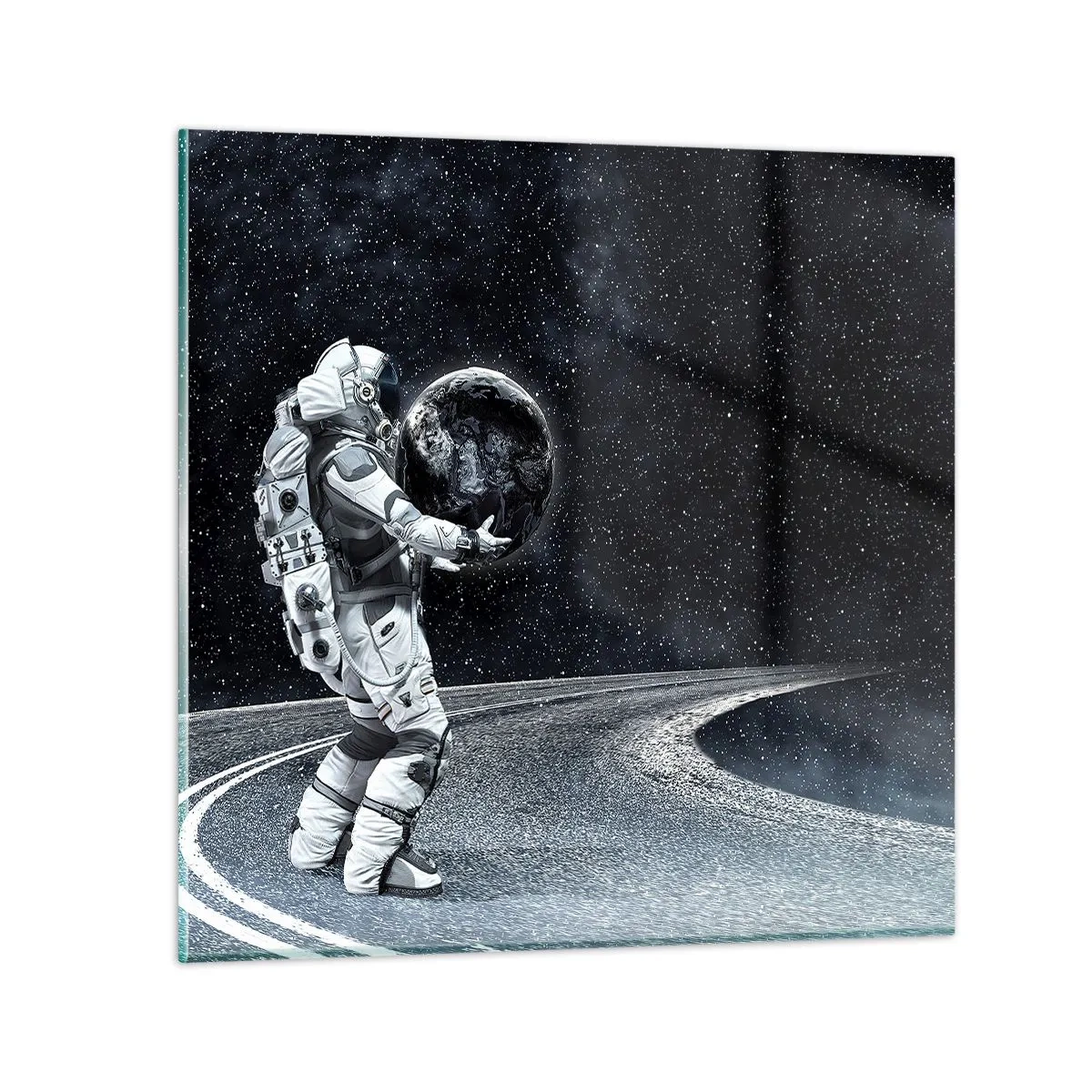 Tablou pe sticlă - Pe Calea Lactee - 40x40 cm