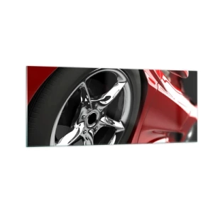 Tablou pe sticlă - Construit pentru viteză - 100x40 cm