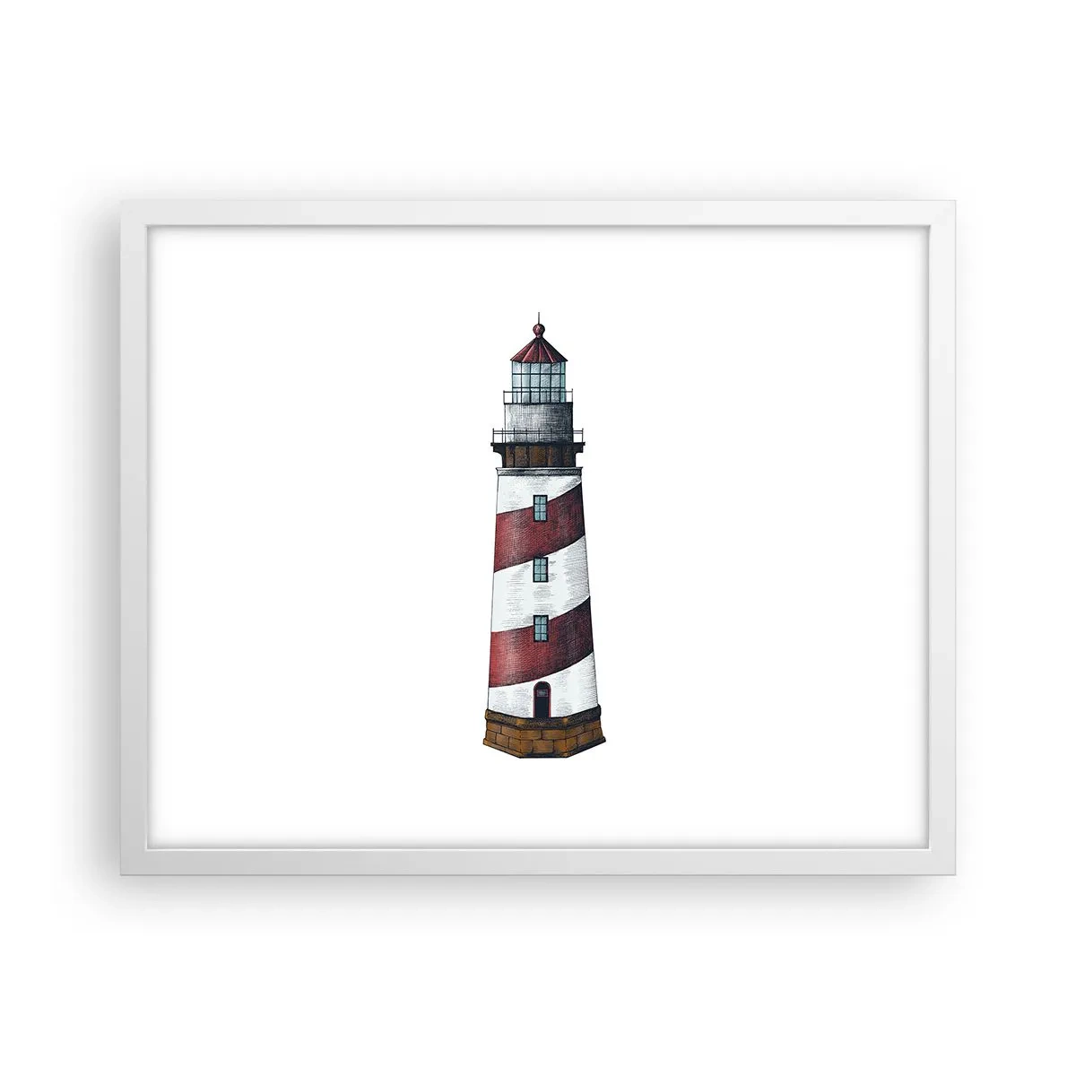 Poster în ramă albă - Întotdeauna de veghe - 50x40 cm