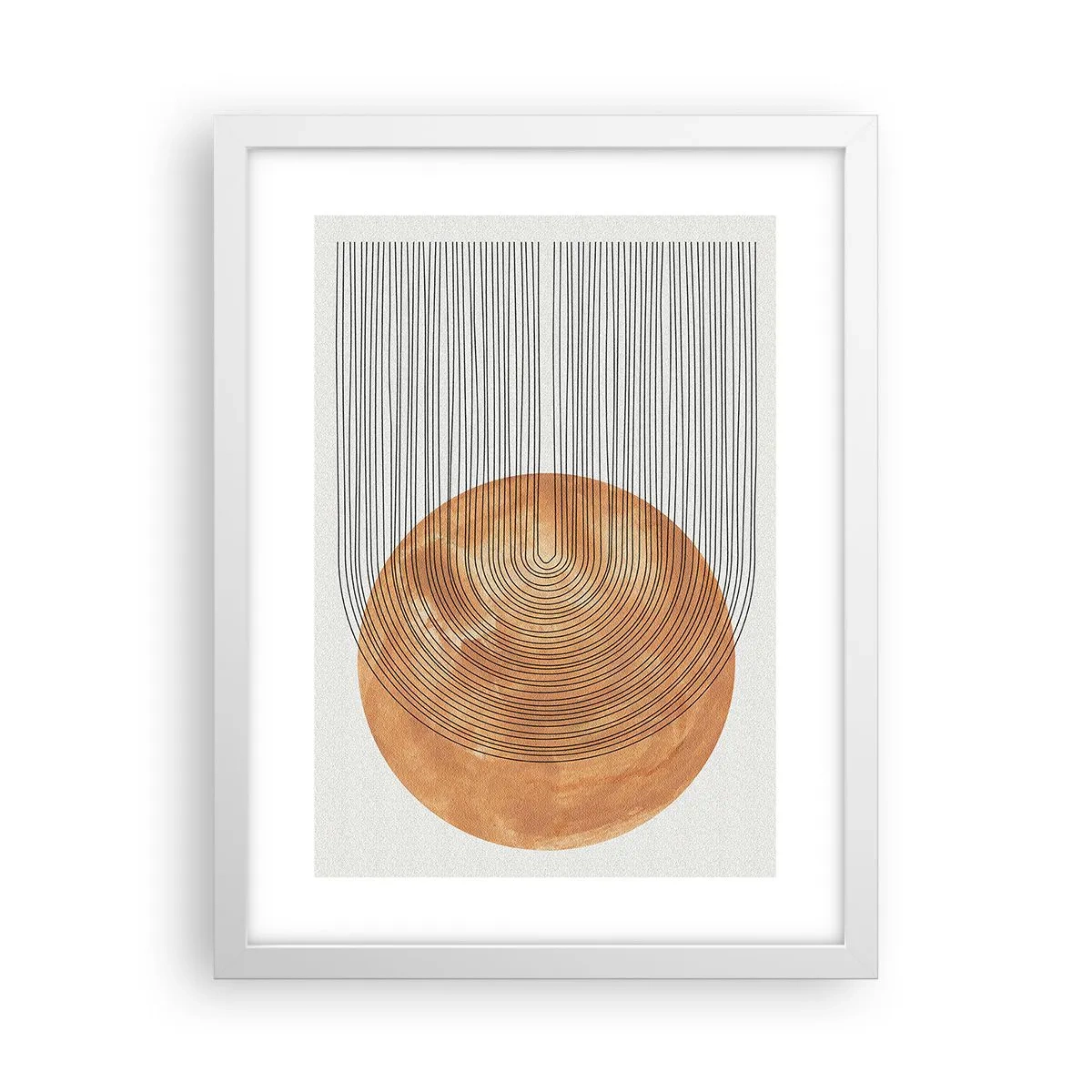 Poster în ramă albă - Compoziția solară - 30x40 cm