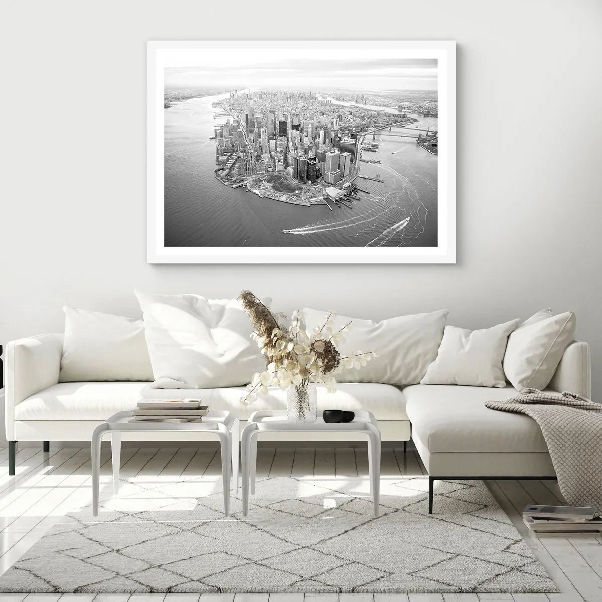 Poster în ramă albă - Cum să nu iubești? - 40x30 cm