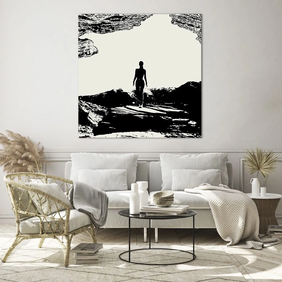 Tablou pe sticlă - O nouă înfățișare - 70x70 cm