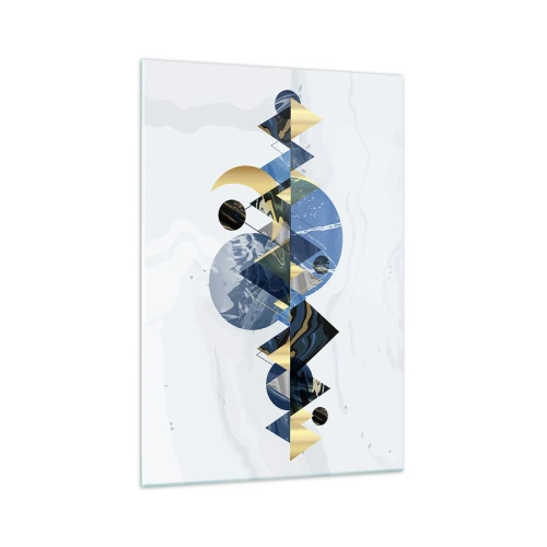 Tablou pe sticlă - Peisaj geometric - 70x100 cm