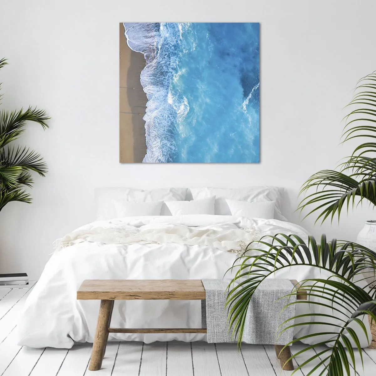 Tablou pe pânză - Puterea albastrului - 70x70 cm