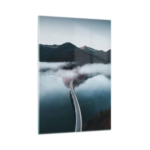 Tablou pe sticlă - Peste o apă netedă ca o oglindă - 70x100 cm