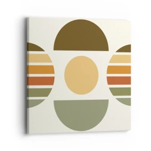 Tablou pe pânză - În culorile pământului - 40x40 cm