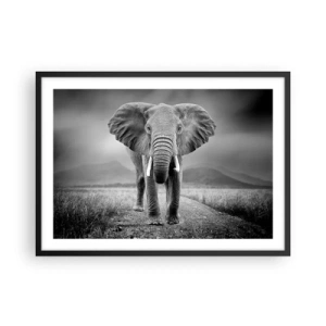 Poster în ramă neagră - Gazda te salută - 70x50 cm