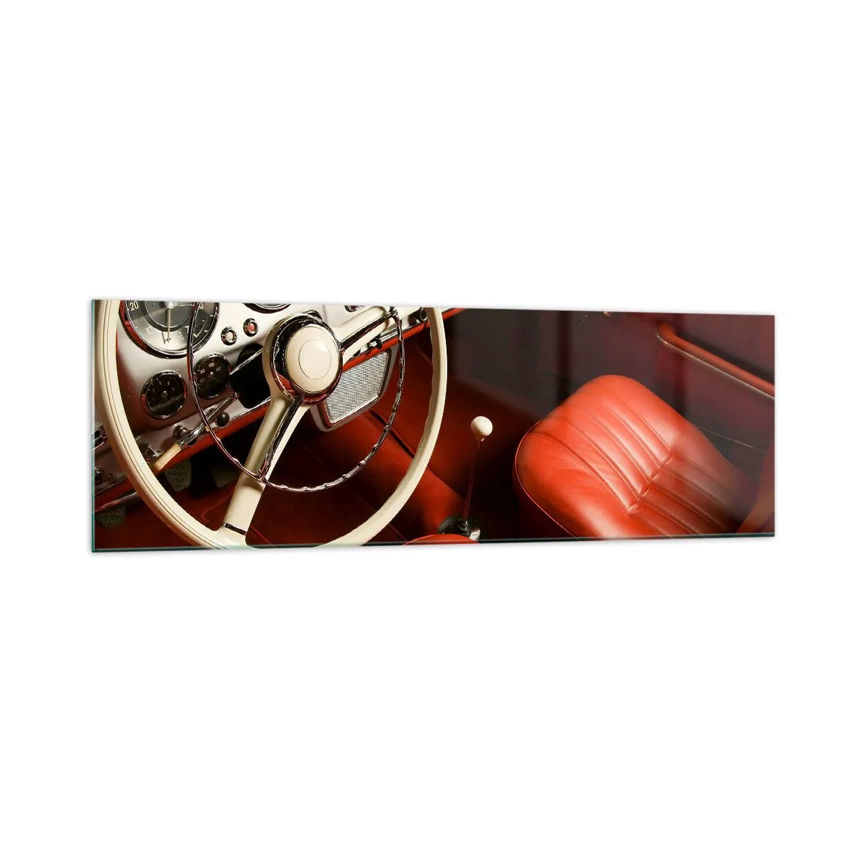 Tablou pe sticlă - Lux în stil vintage - 160x50 cm