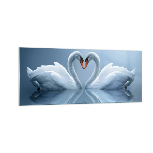 Tablou pe sticlă - Timp pentru dragoste - 100x40 cm