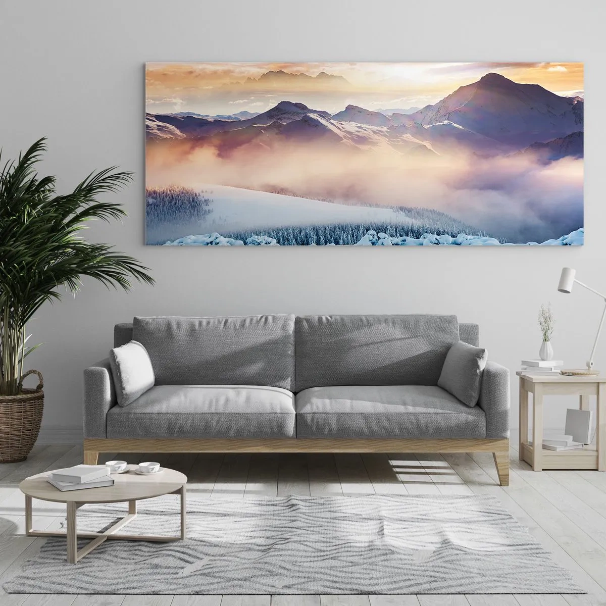 Tablou pe sticlă - Forța și puritatea naturii - 160x50 cm