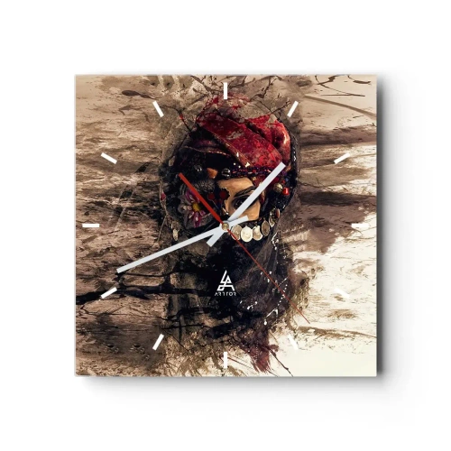 Ceas de perete - Ceas pe sticlă - Cel puțin îngrijător - 30x30 cm