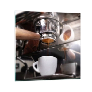 Tablou pe sticlă - Cel mai bun moment al zilei - 40x40 cm