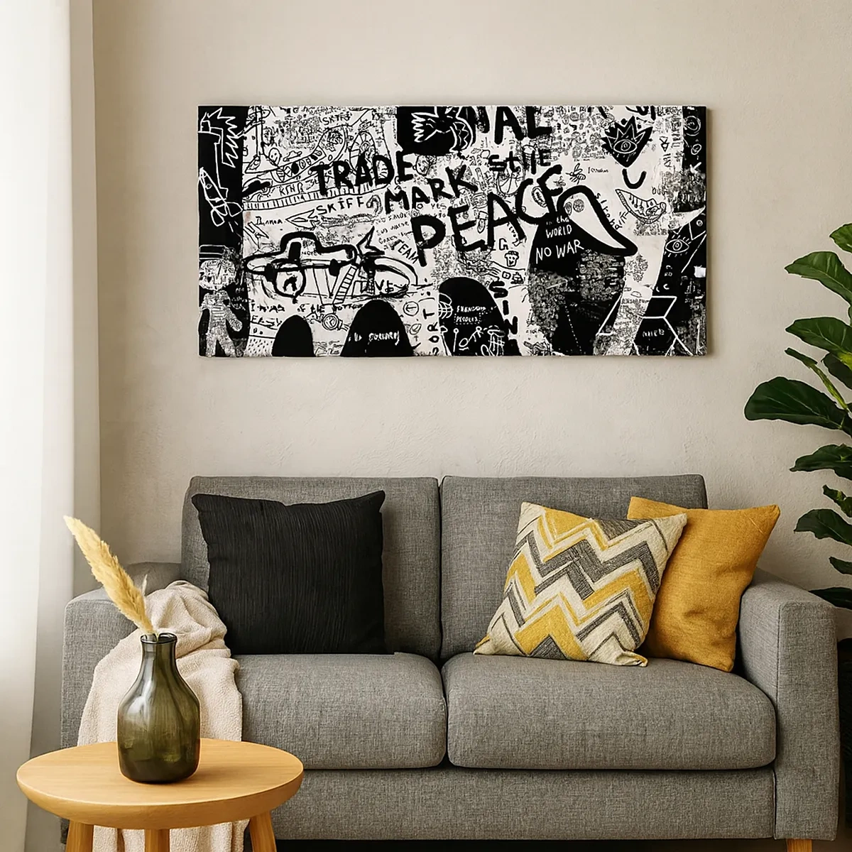 Tablou pe pânză - Lumea bogată a străzii - 30x30 cm